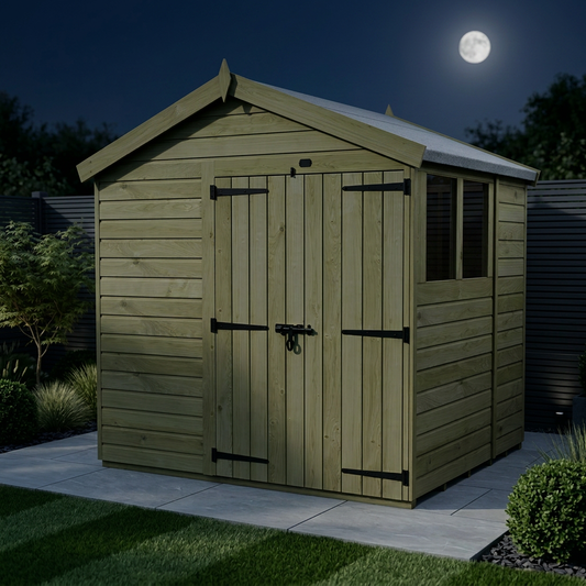 8 x 6 Apex Shed (Double Door, With Windows) - Apex Shed