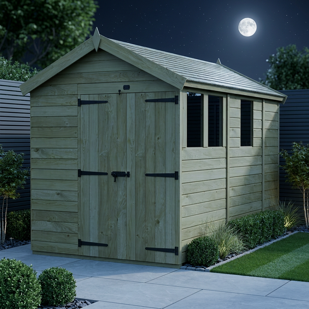 7 x 9 Apex Shed (Double Door, With Windows) - Apex Shed