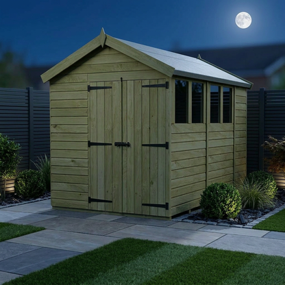 6 x 10 Apex Shed (Double Door, With Windows) - Apex Shed