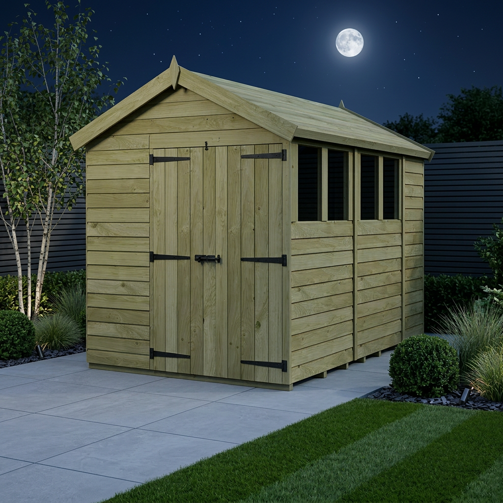 7 x 10 Apex Shed (Double Door, With Windows) - Apex Shed