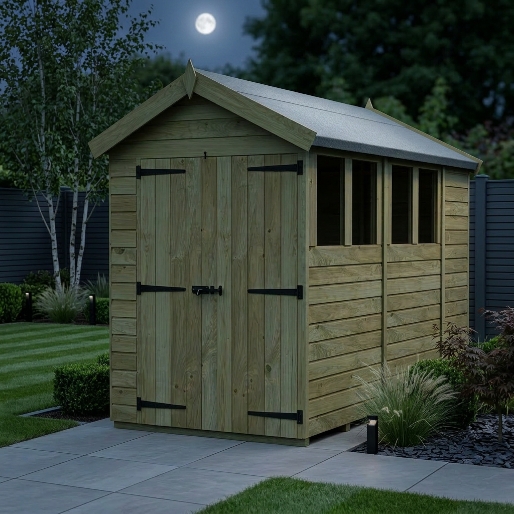 6 x 11 Apex Shed (Double Door, With Windows) - Apex Shed
