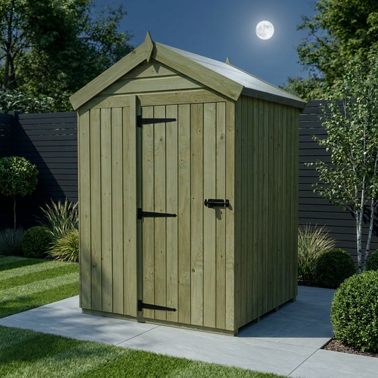 5 x 4 Apex Shed (Single Door, No Windows) - Apex Shed