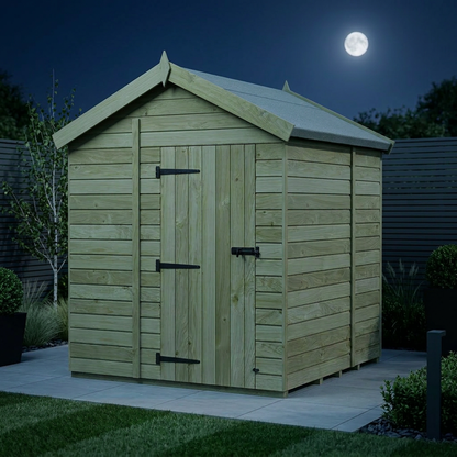 6 x 6 Apex Shed (Single Door, No Windows) - view 2
