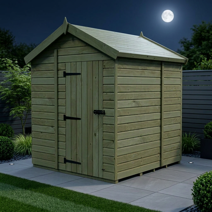 7 x 6 Apex Shed (Single Door, No Windows) - view 2