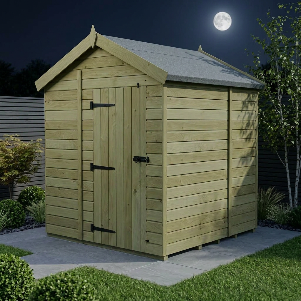 7 x 7 Apex Shed (Single Door, No Windows) - view 2