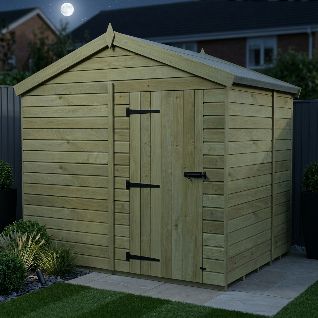 7 x 8 Apex Shed (Single Door, No Windows) - view 2