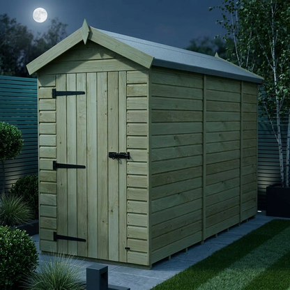 4 x 9 Apex Shed (Single Door, No Windows) - view 2