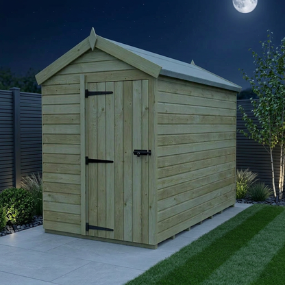5 x 9 Apex Shed (Single Door, No Windows) - view 2