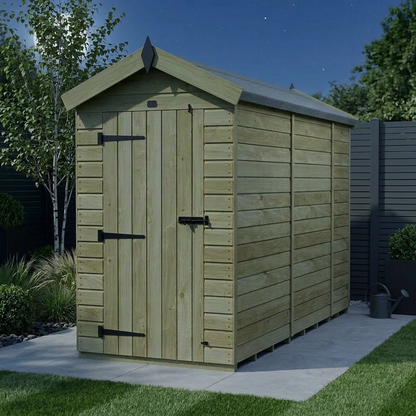 4 x 10 Apex Shed (Single Door, No Windows) - view 2