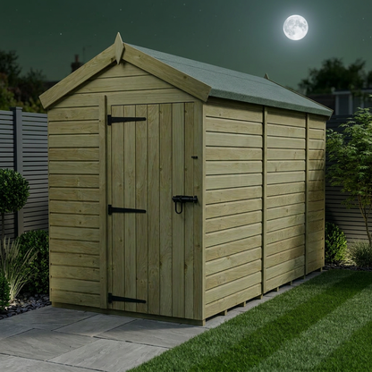 5 x 10 Apex Shed (Single Door, No Windows) - view 2