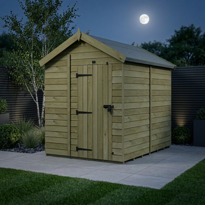 6 x 8 Apex Shed (Single Door, No Windows) - view 2