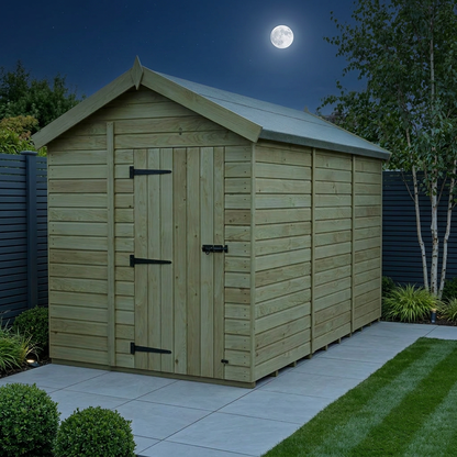 7 x 16 Apex Shed (Single Door, No Windows) - view 2