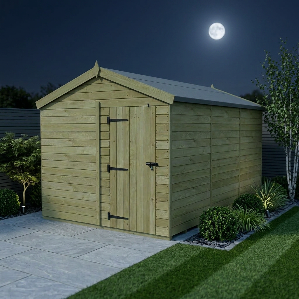 8 x 16 Apex Shed (Single Door, No Windows) - view 2