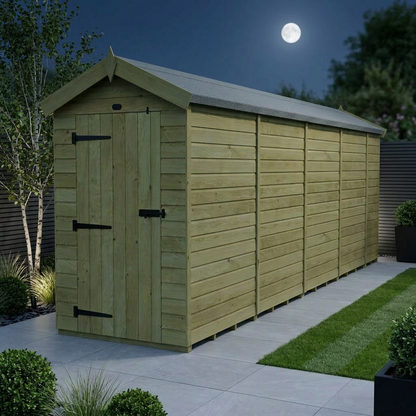4 x 17 Apex Shed (Single Door, No Windows) - view 2