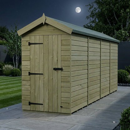 4 x 16 Apex Shed (Single Door, No Windows) - view 2
