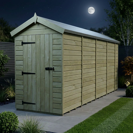 4 x 18 Apex Shed (Single Door, No Windows) - view 2