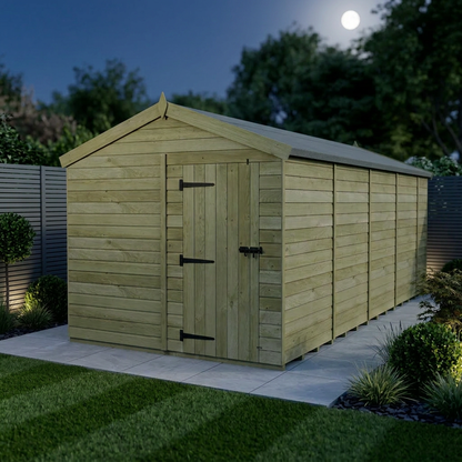8 x 19 Apex Shed (Single Door, No Windows) - view 2