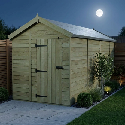6 x 13 Apex Shed (Single Door, No Windows) - view 2