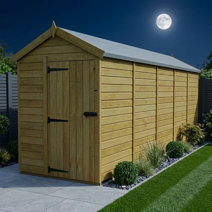 5 x 20 Apex Shed (Single Door, No Windows) - view 2