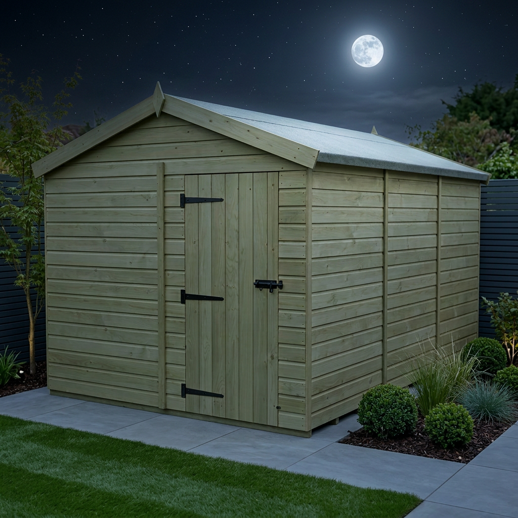 8 x 12 Apex Shed (Single Door, No Windows) - view 2