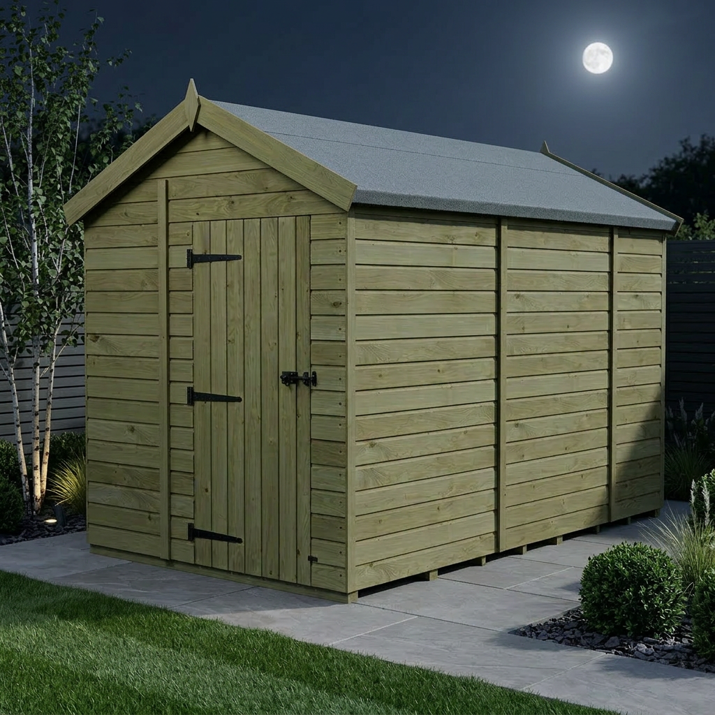 6 x 9 Apex Shed (Single Door, No Windows) - view 2