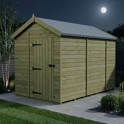 6 x 9 Apex Shed (Single Door, No Windows) - view 2
