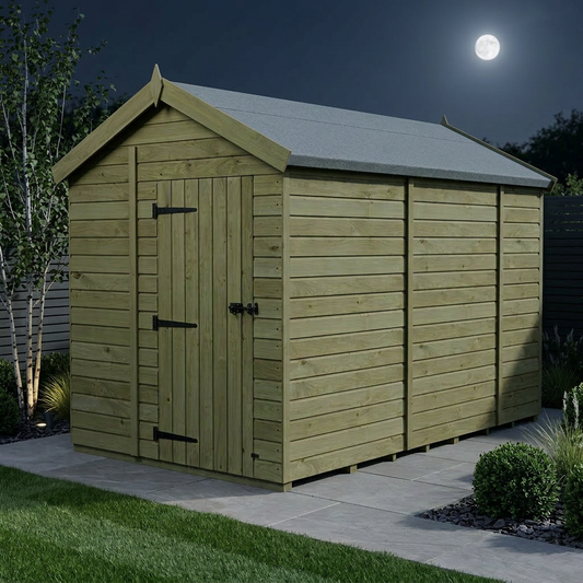 6 x 9 Apex Shed (Single Door, No Windows) - view 2