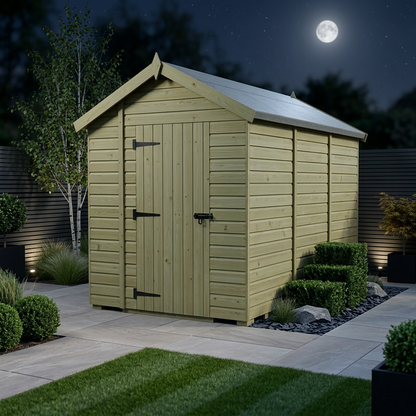 7 x 12 Apex Shed (Single Door, No Windows) - view 2