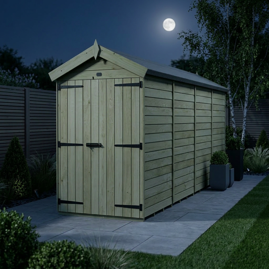 4 x 16 Apex Shed (Double Door, No Windows) - view 2