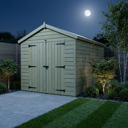 8 x 16 Apex Shed (Double Door, No Windows) - view 2