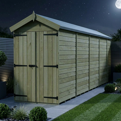 4 x 18 Apex Shed (Double Door, No Windows) - view 2