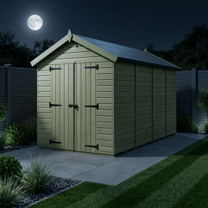 6 x 15 Apex Shed (Double Door, No Windows) - Apex Shed