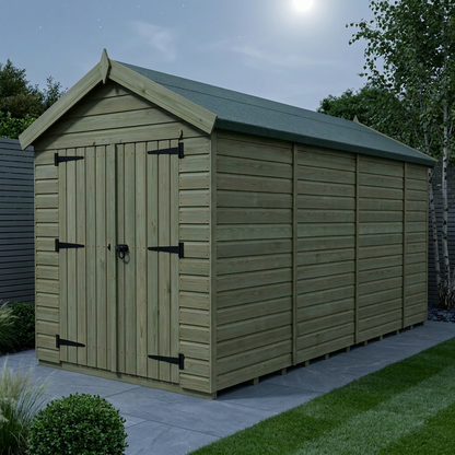 6 x 13 Apex Shed (Double Door, No Windows) - view 2