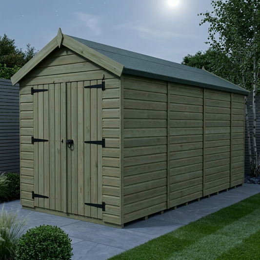6 x 13 Apex Shed (Double Door, No Windows) - view 2