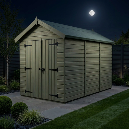 7 x 12 Apex Shed (Double Door, No Windows) - view 3