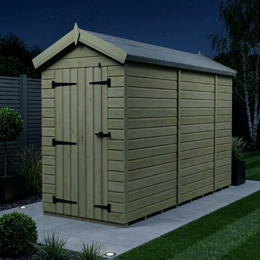 4 x 9 Apex Shed (Double Door, No Windows) - view 2