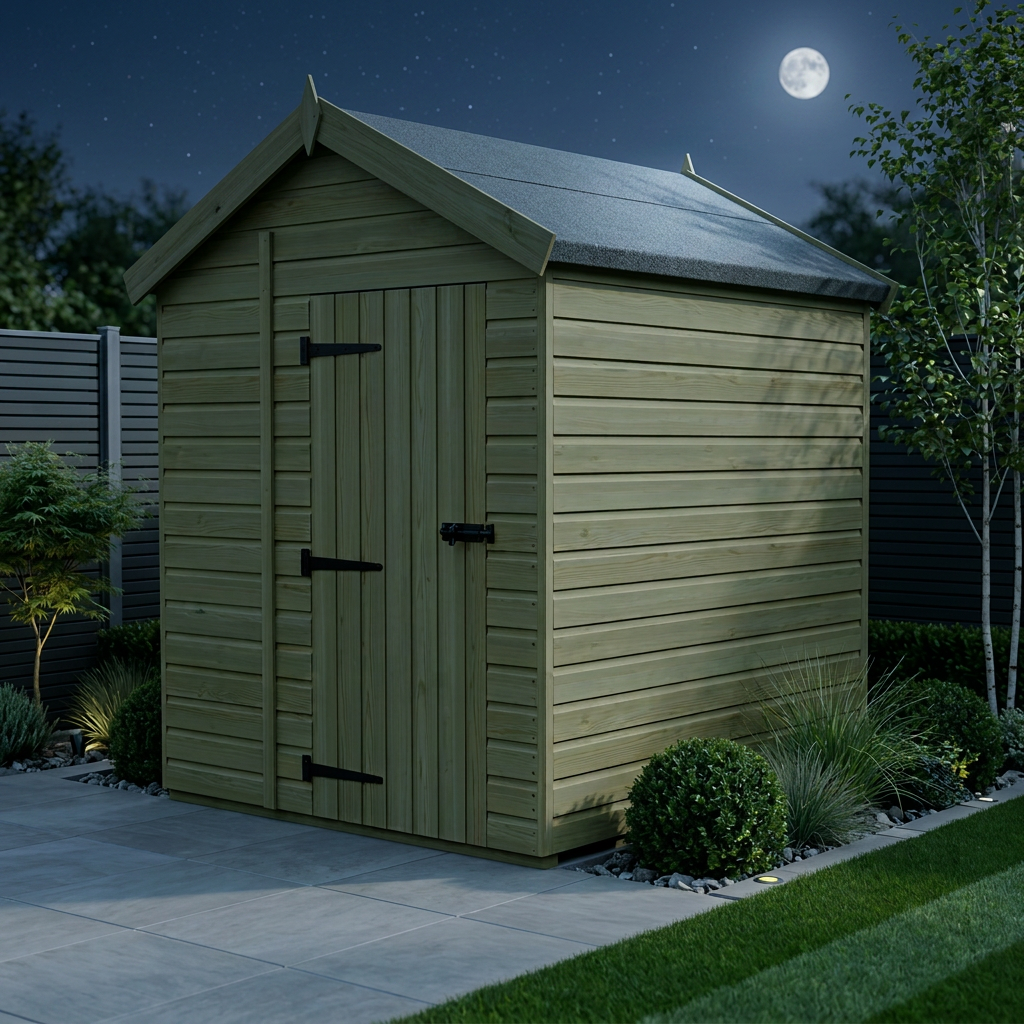 6 x 6 Apex Shed (Double Door, No Windows) - view 2