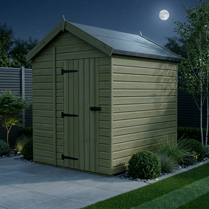 6 x 6 Apex Shed (Double Door, No Windows) - view 2