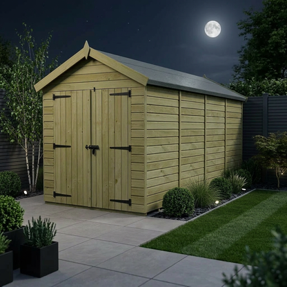 6 x 20 Apex Shed (Double Door, No Windows) - view 3
