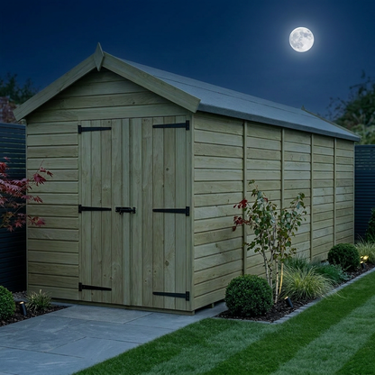 7 x 20 Apex Shed (Double Door, No Windows) - view 2