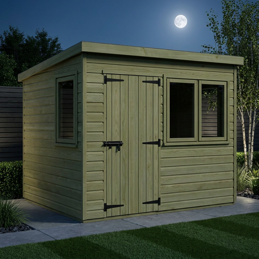 12 x 10 Pent Summer House - view 2
