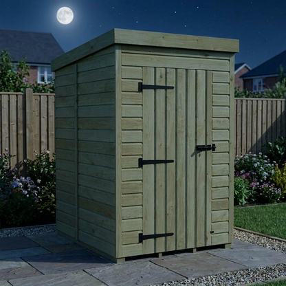 4 x 5 Pent Shed (Single Door, No Windows) - view 6