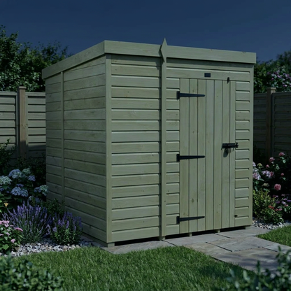 5 x 6 Pent Shed (Single Door, No Windows) - view 5