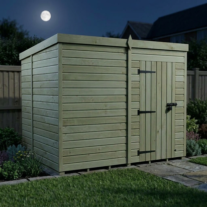 6 x 8 Pent Shed (Single Door, No Windows) - view 6