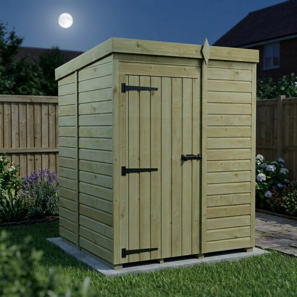 5 x 5 Pent Shed (Single Door, No Windows) - view 6