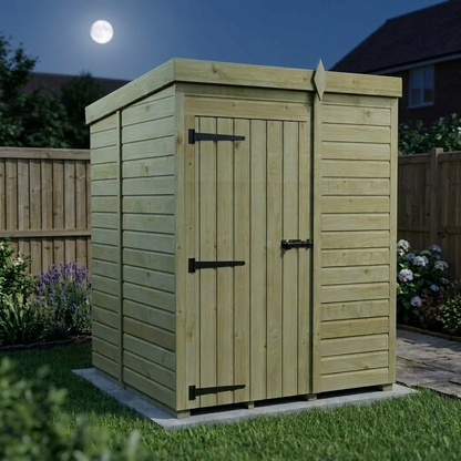 5 x 5 Pent Shed (Single Door, No Windows) - view 6