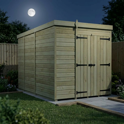 6 x 9 Pent Shed (Double Door, No Windows) - view 5