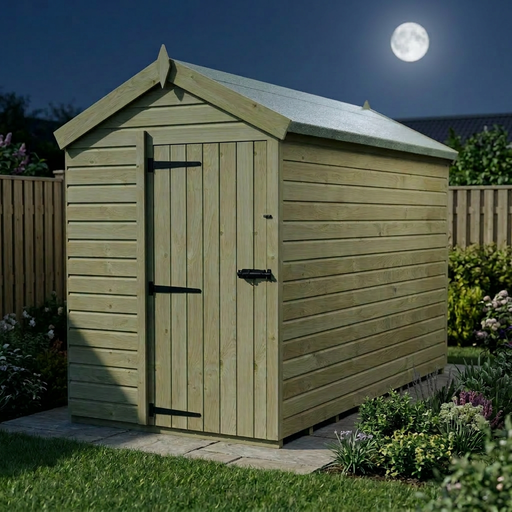 5 x 10 Apex Shed (Single Door, No Windows) - view 5