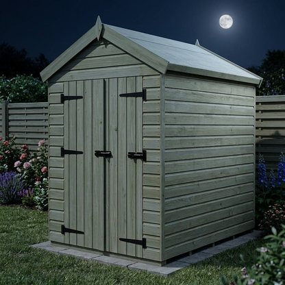 6 x 4 Apex Shed (Double Door, No Windows) - view 5