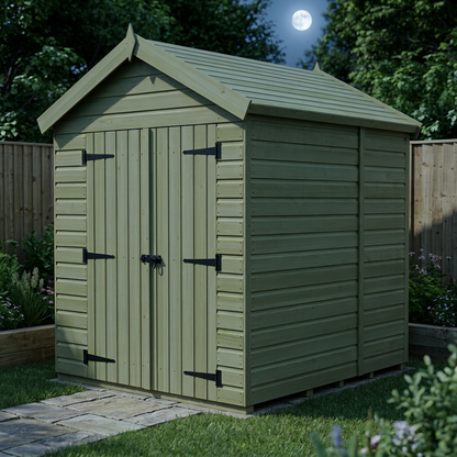 7 x 6 Apex Shed (Double Door, No Windows) - view 5